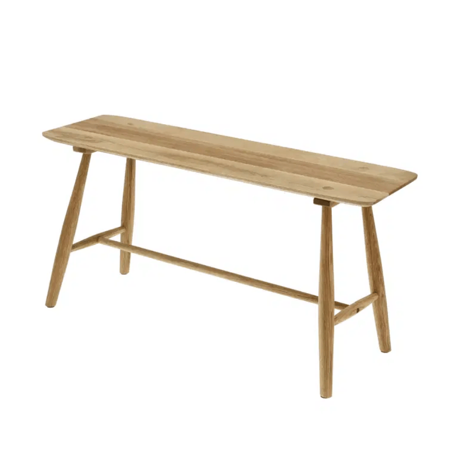 Villa Collection Bænk 90 x 28 x 45 cm i naturolieret FSC certificeret egetræ, Bodo